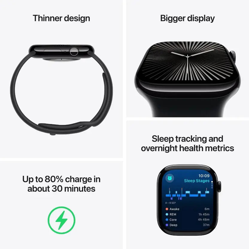 Zxro Watch 10 Series + Dual Straps [GPS + Cellular 45 mm] 100% Hassle-Free Warranty